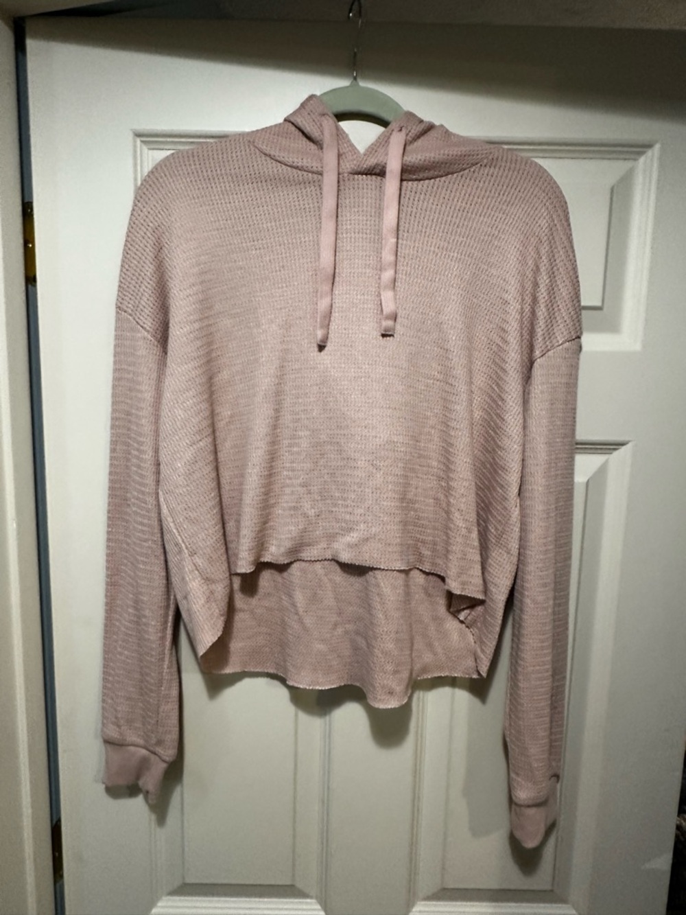 Knitted Cropped Pulled Hoodie Medium - Picture 1 of 3